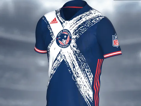 Orgullo norteamericano: los jerseys modo fútbol de los Patriots