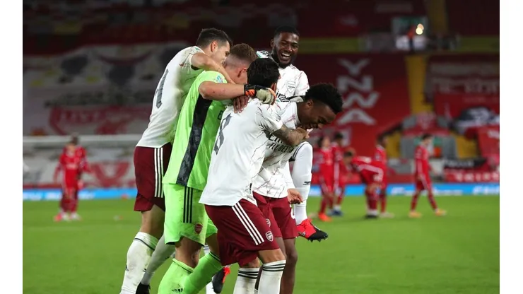 Lo tiene domado: Arsenal volvió a ganarle al Liverpool en penales y se metió en octavos