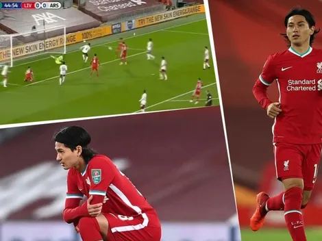 Video: el inexplicable fallo de Minamino en la Carabao Cup con el Liverpool