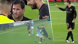 Lenglet expulsado en Barcelona: le puso una mano al rival y lo echaron