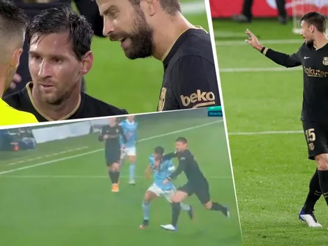 Lenglet expulsado en Barcelona: le puso una mano al rival y lo echaron