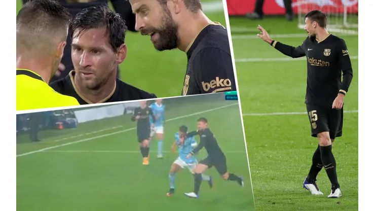 Lenglet expulsado en Barcelona: le puso una mano al rival y lo echaron