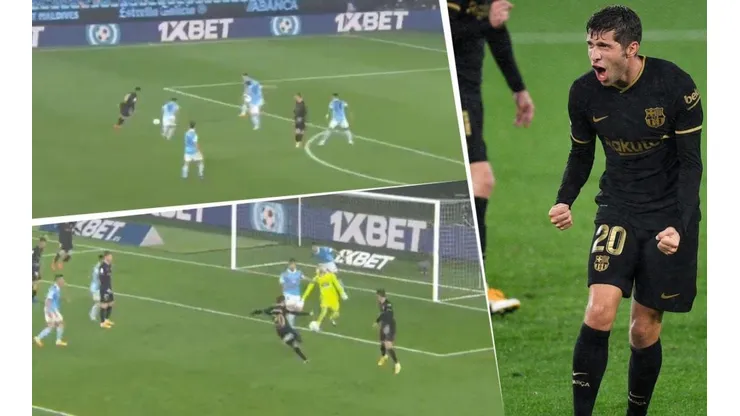 Messi y el Barcelona hicieron un jugadón a puro toque y Sergi Roberto puso el 3 a 0