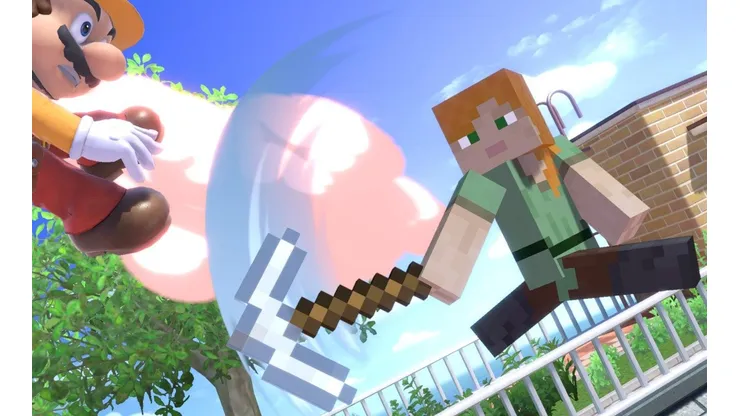 ¡Locura total! Los personajes de Minecraft llegan a Super Smash Bros. Ultimate