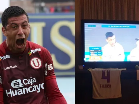 La increíble emoción en casa de Federico Alonso tras su golazo con la U