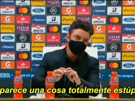 Gallardo, contra el barbijo en las conferencias: "Me parece totalmente estúpido"