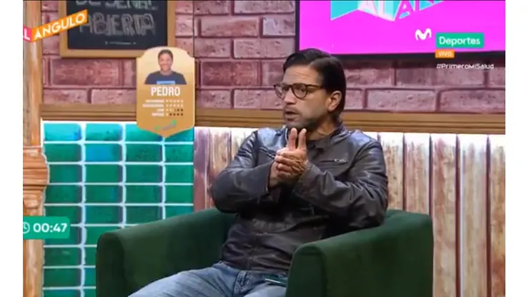 Pedro García es panelista en Al Ángulo de Movistar Deportes.