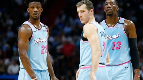Jimmy Butler, Goran Dragic y Bam Adebayo