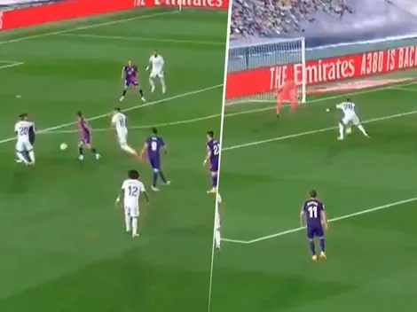 Vinicius presionó y la defensa del Valladolid hizo el resto para el gol del Madrid
