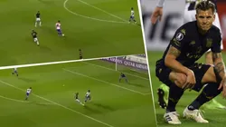 El defensor tuvo mil dudas, Reniero la robó y clavó un golazo para Racing