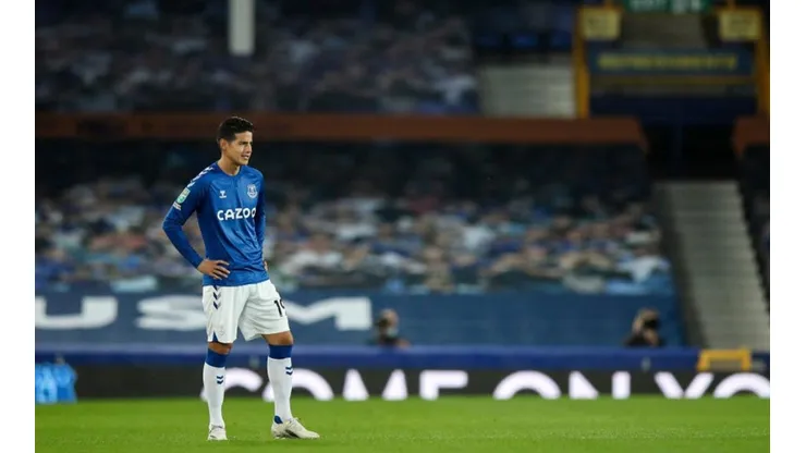 James Rodríguez, jugador colombiano del Everton de Inglaterra.