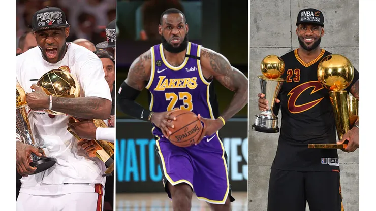 LeBron James y sus titulos de NBA y de MVP