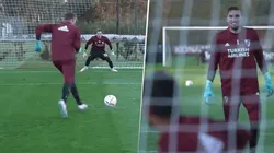 Hace todo bien: Armani pateó un penal y humilló al pibe Centurión