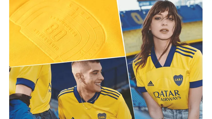 Foto captura de la nueva camiseta de Boca.