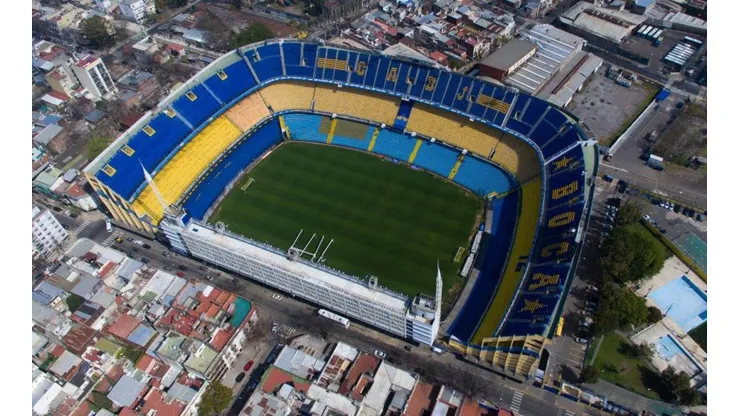 La Bombonera se prepara para el partido de Boca.