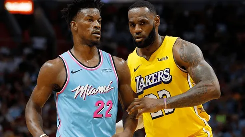 Jimmy Butler y LeBron James