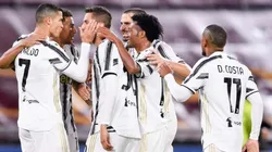 Lo que no se vio en TV: la carita de Cuadrado tras el golazo de CR7 a la Roma