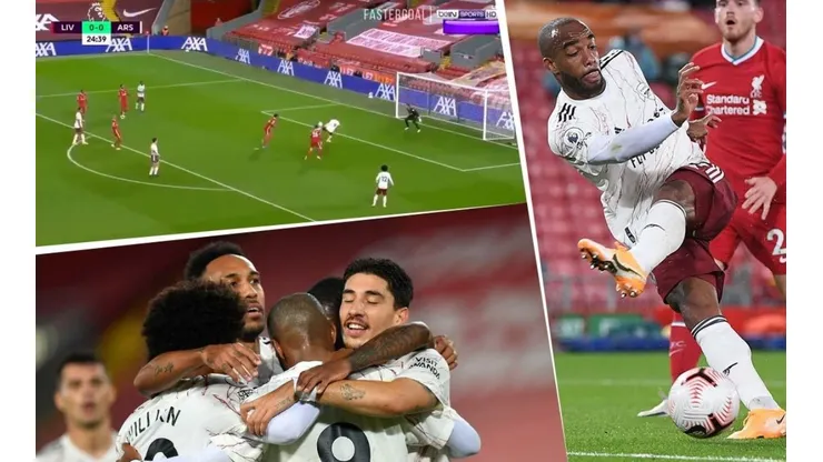 Lacazette castigó al Liverpool luego de un error garrafal de su defensa