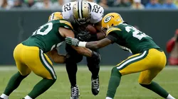 Saints vs Packers en el Sunday Night Football de la NFL. (Foto: Getty Images).