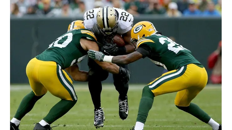Saints vs Packers en el Sunday Night Football de la NFL. (Foto: Getty Images).