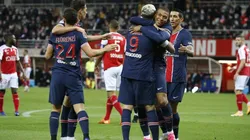 El festejo de los jugadores de Paris Saint-Germain.