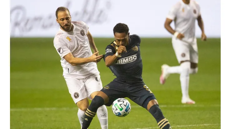 Philadelphia goleó a Inter Miami en el estreno del Pipa Higuaín
