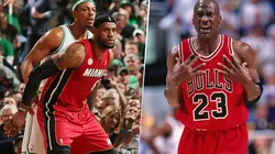 Paul Pierce, LeBron James and Michael Jordan