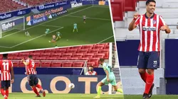 Dedicado al Barcelona: Suárez y su segundo gol en el debut con el Atlético Madrid