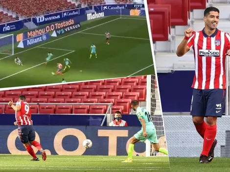 Dedicado al Barcelona: Suárez y su segundo gol en el debut con el Atlético Madrid