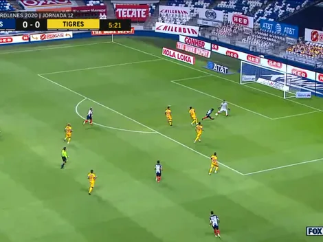 Nahuel Guzmán y el poste sostienen a Tigres UANL