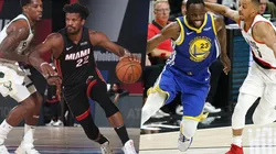 Jimmy Butler, de Miami Heat y Green junto a McCollum