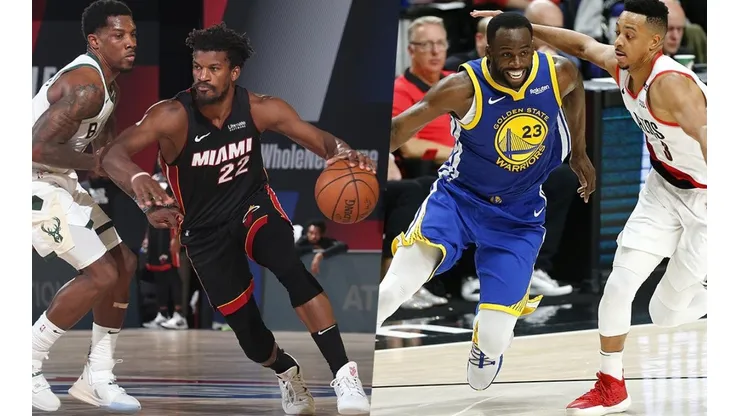 Jimmy Butler, de Miami Heat y Green junto a McCollum