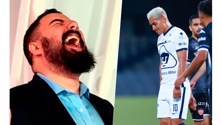 Disfruta verlo caer: Álvaro Morales trolleó a Pumas en su Twitter