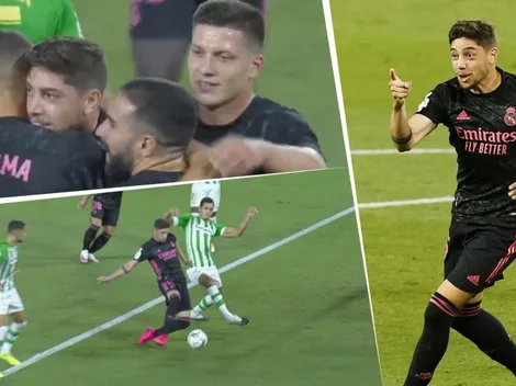 Cambio de roles en Real Madrid: centro de Benzema y gol de Valverde