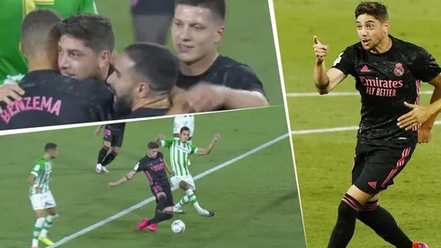 Definición y festejo para Federico Valverde.