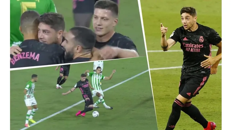 Definición y festejo para Federico Valverde.
