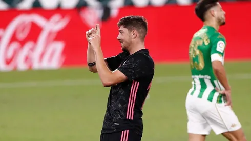 Valverde, el autor del primer tanto del partido.