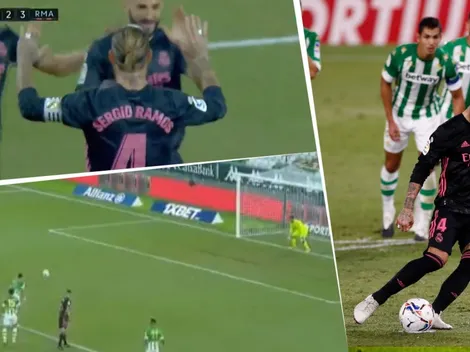 Está loco: Real Madrid estaba 2-2 y Sergio Ramos hizo esto de penal