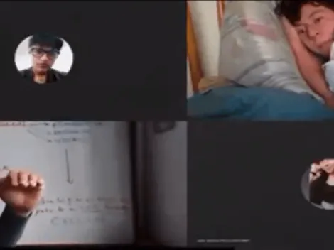 Profesor encontró a su alumno durmiendo en clase virtual: "Pensé que solo pasaba en Tiktok"