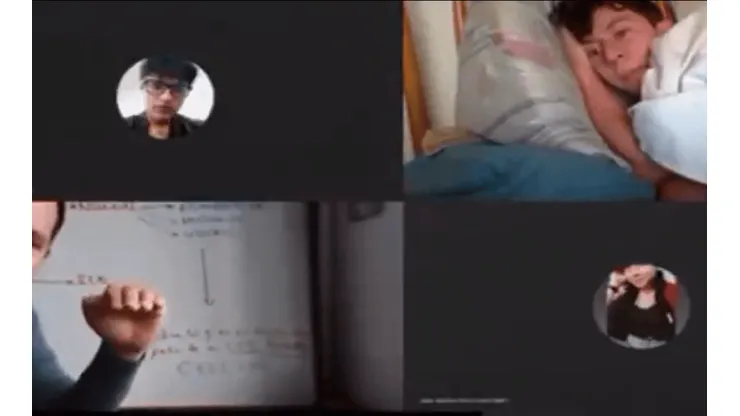 Profesor encontró a su alumno durmiendo en clase virtual: "Pensé que solo pasaba en Tiktok"
