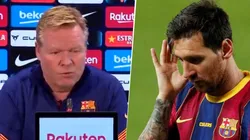 Koeman sobre Messi: "Es normal que esté triste"
