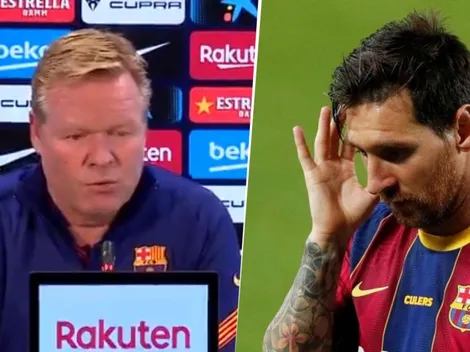 Koeman sobre Messi: "Es normal que esté triste"