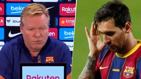 Koeman sobre Messi: "Es normal que esté triste"