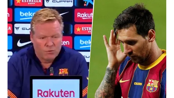 Koeman sobre Messi: "Es normal que esté triste"