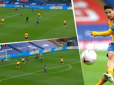Frotó la lámpara James Rodríguez y Everton ya vence 0-1 al Crystal Palace