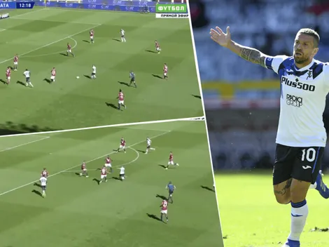 La paró, se acomodó y la clavó: golazo del Papu Gómez en la Serie A