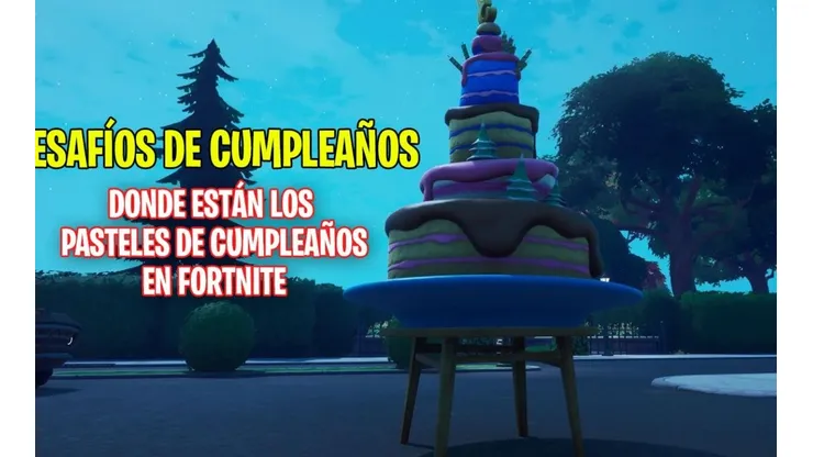 Dónde bailar delante de pasteles de cumpleaños en Fortnite [Ubicaciones]