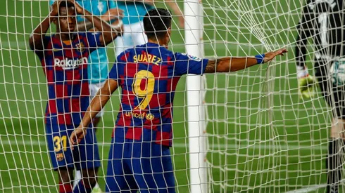 Foto de Luis Suárez, jugador de Barcelona.