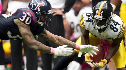 Antonio Brown cuando jugó con los Steelers vs. Texans