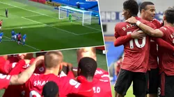 Foto de los jugadores de Manchester United.